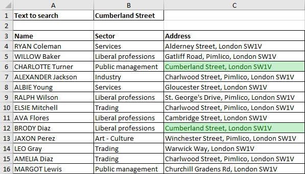 Excel 2016 Example Conditional Formatting
