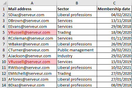 Excel 2016 Example Conditional Formatting