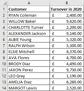 Excel 2016 Example Conditional Formatting