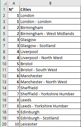 Excel 2016 Example Delete every other row