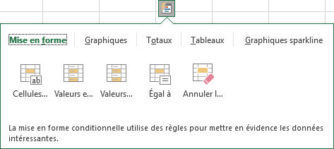 Bouton Analyse rapide Texte