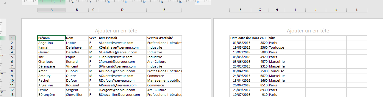 Exemple Mise en page
