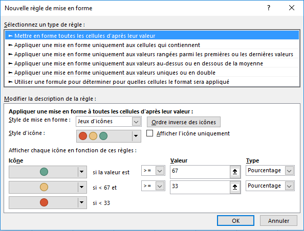 Nouvelle règle de mise en forme